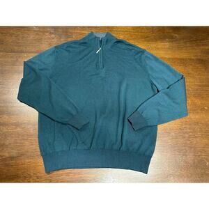 Merino Wool Blend Sweater Men XL Layer Outdoor Winter Warm Old Money Academia